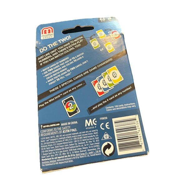 DOS Card Game From the Makers of UNO New In Box - Picture 2 of 2